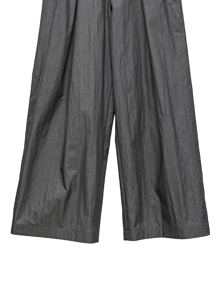 Paper Moon - Korean Women Fashion - #vintagekidsstyle - Double Pleated Belt Wide Trousers - 11