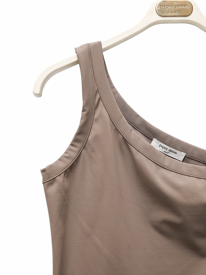 Paper Moon - Korean Women Fashion - #vintagekidsstyle - Diagonal One-Shoulder Tank Top - 8