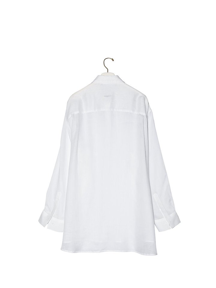 Paper Moon - Korean Women Fashion - #vintagekidsstyle - Vivid Oversized Linen Button-Down Shirt - 9