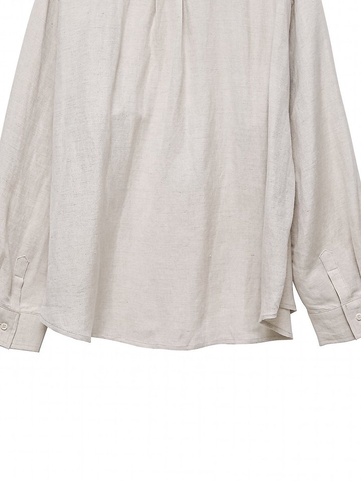 Paper Moon - Korean Women Fashion - #womensfashion - Soft Linen Oversized Button-Down Shirt - 12