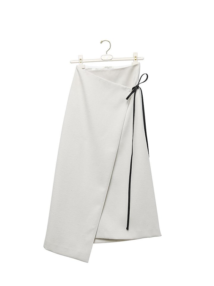 Paper Moon - Korean Women Fashion - #womensfashion - Linen Wrap Pencil Maxi Skirt - 5