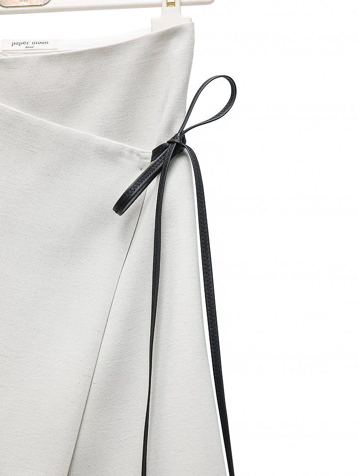 Paper Moon - Korean Women Fashion - #womensfashion - Linen Wrap Pencil Maxi Skirt - 9