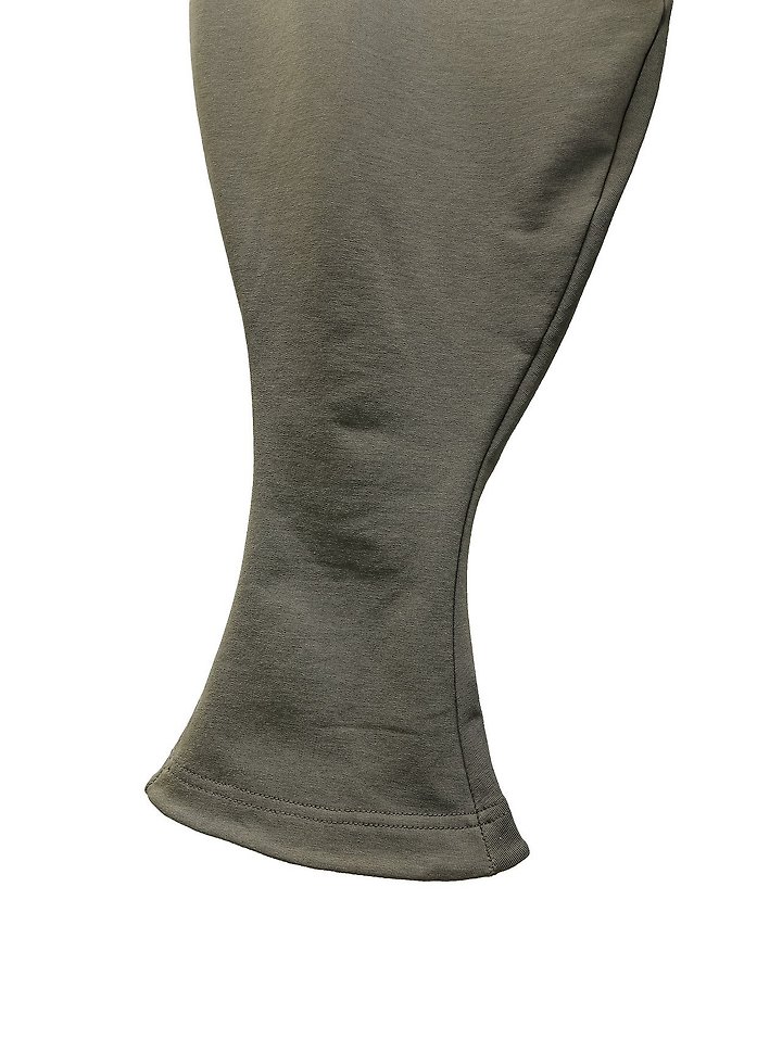 Paper Moon - Korean Women Fashion - #womensfashion - Curved Balloon Leg Jersey Pants - 10
