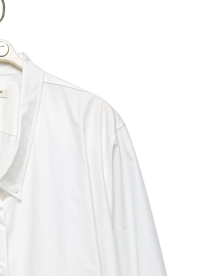 Paper Moon - Korean Women Fashion - #womensfashion - Low Collar Point Paper Button-Down Shirt - 11