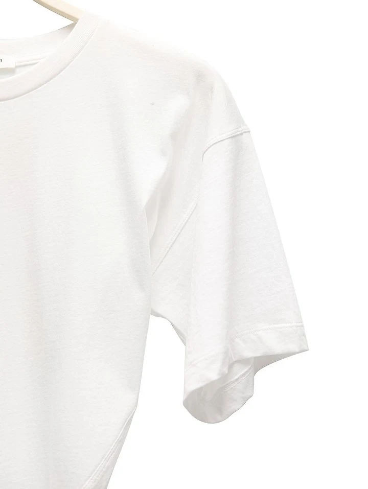Paper Moon - Korean Women Fashion - #womensfashion - Twist Drape Side Line Detail Tee - 10