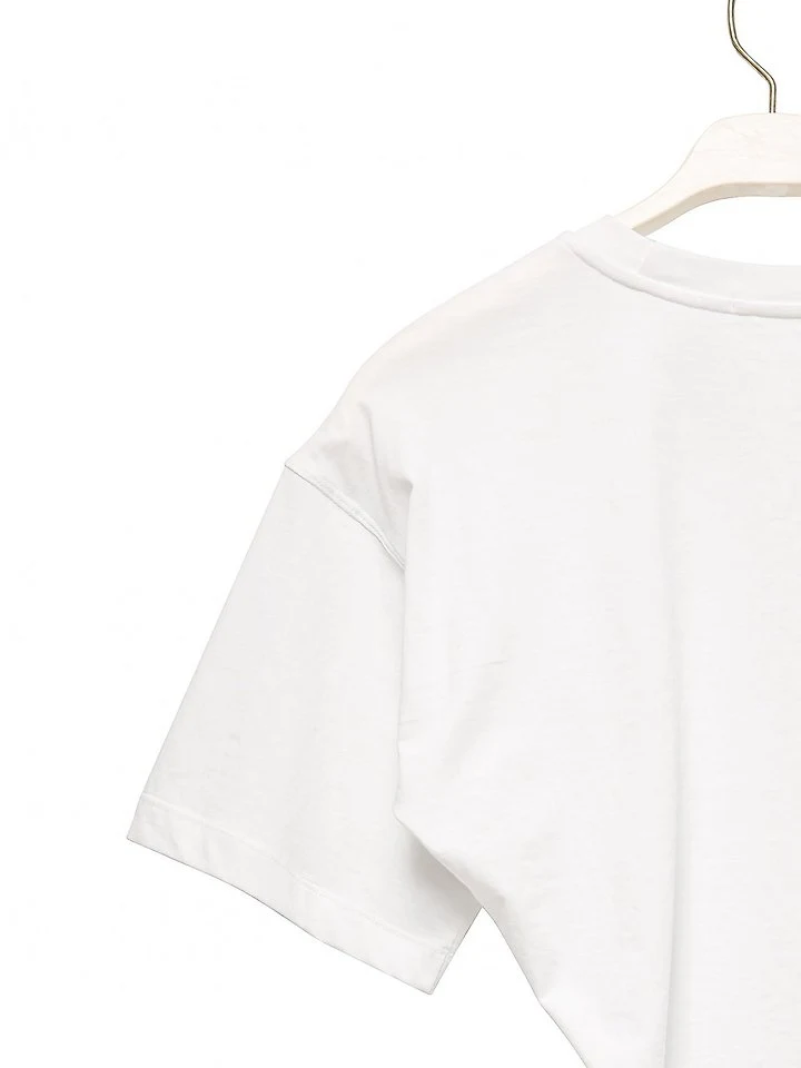 Paper Moon - Korean Women Fashion - #womensfashion - Twist Drape Side Line Detail Tee - 12