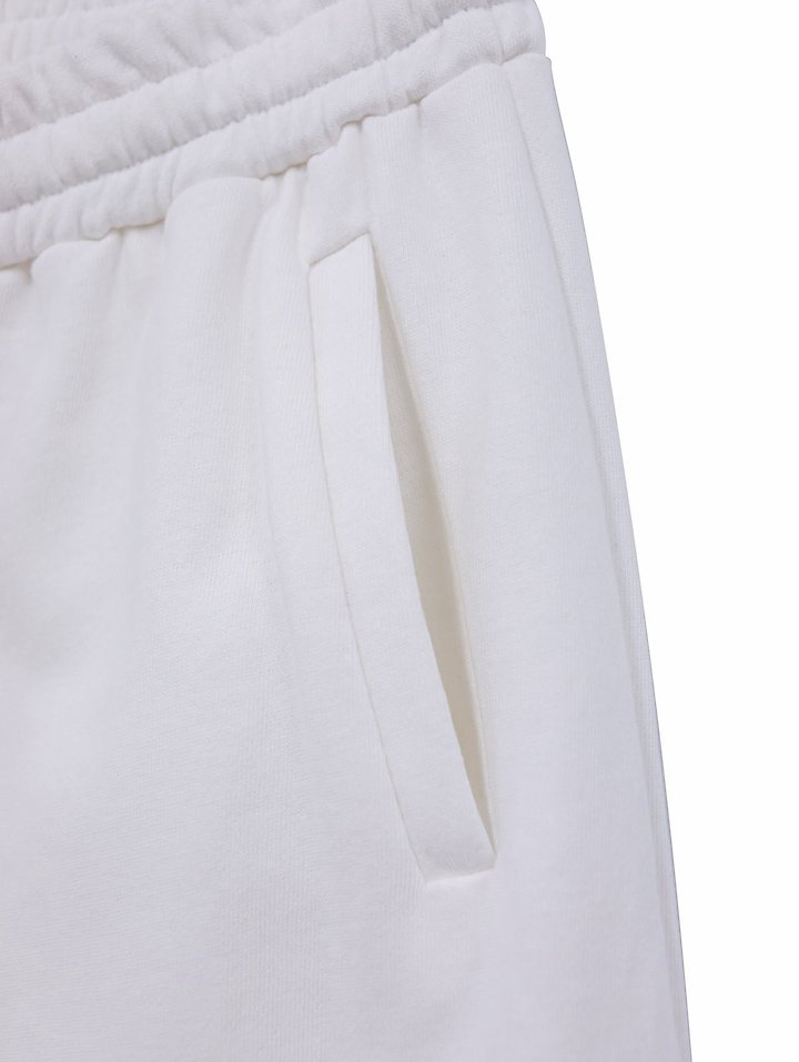 Paper Moon - Korean Women Fashion - #womensfashion - Cut-Out Detail Wide Sweat Trousers - 12