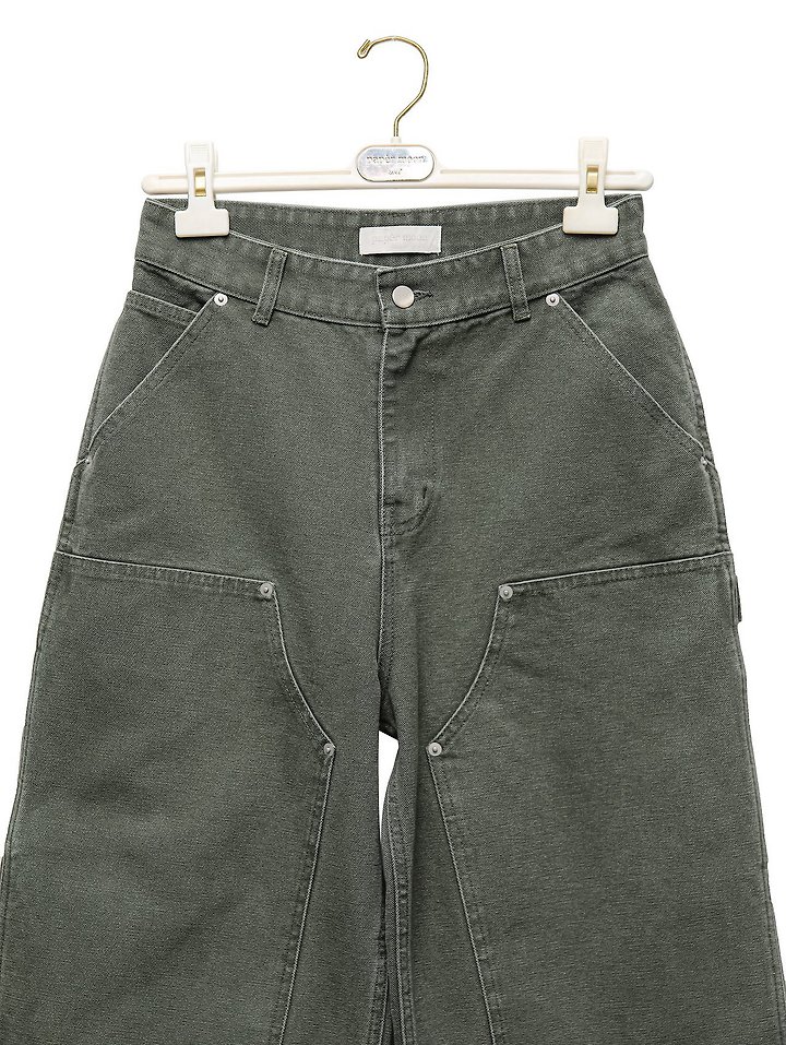 Paper Moon - Korean Women Fashion - #womensfashion - Vintage Ankle Carpenter Culotte Pants - 7