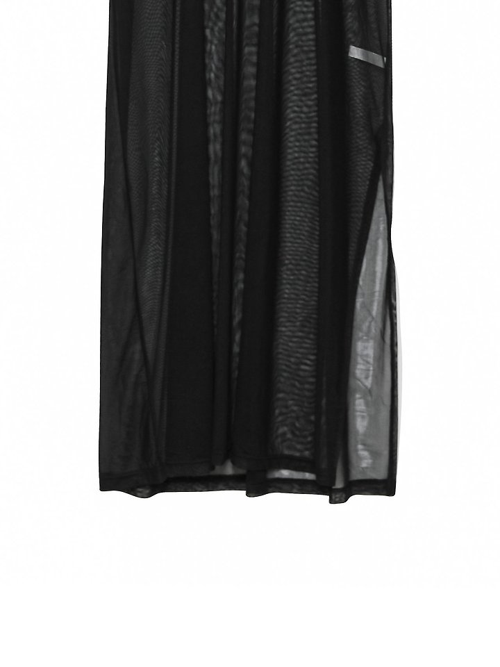 Paper Moon - Korean Women Fashion - #womensfashion - Oversized Mesh Sheer One-Slit One-piece - 11