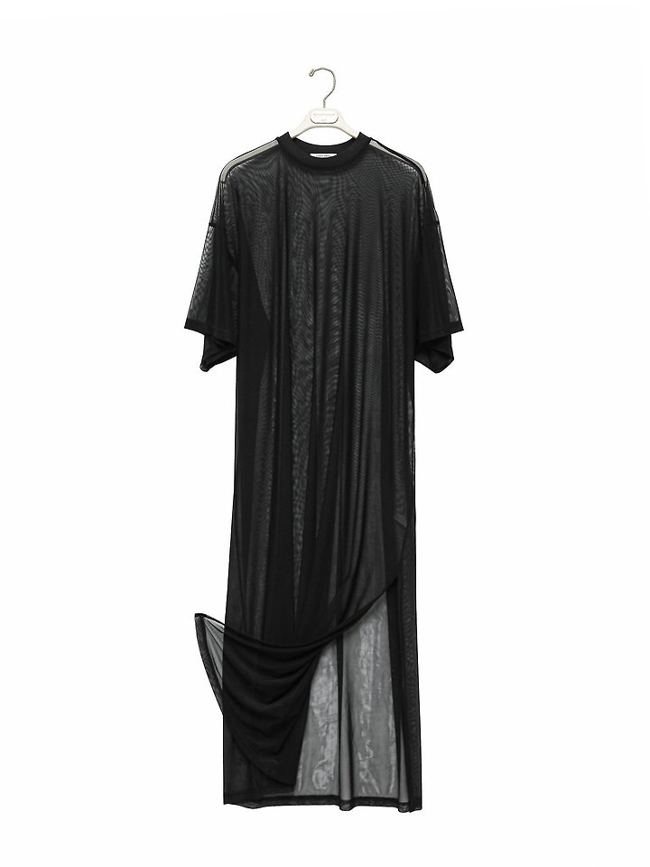 Paper Moon - Korean Women Fashion - #womensfashion - Oversized Mesh Sheer One-Slit One-piece - 7