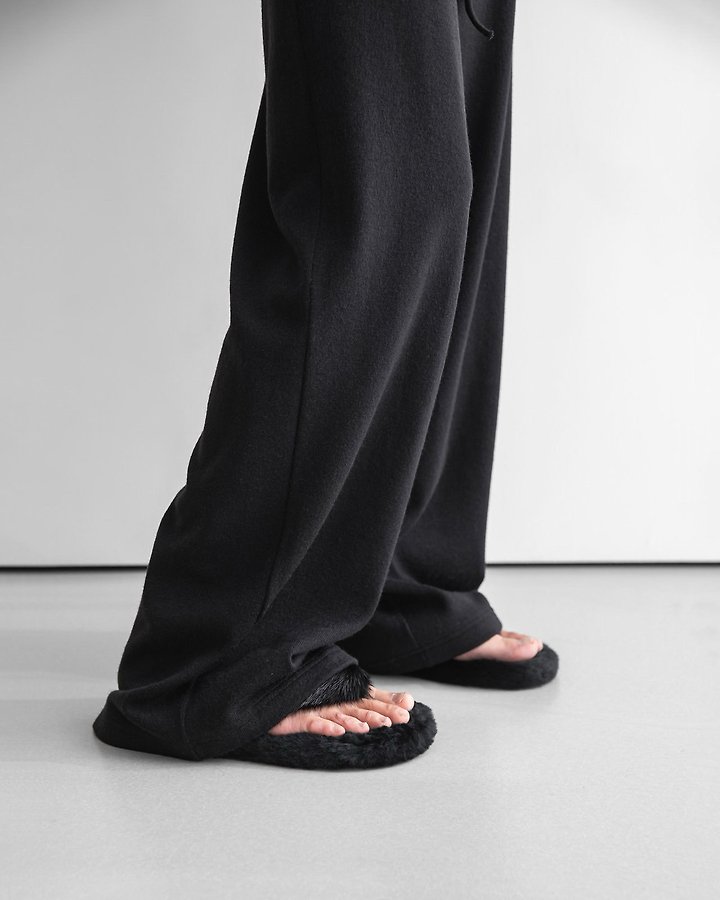 Paper Moon - Korean Women Fashion - #womensfashion - Soft Lounge Set Wide Pants - 5