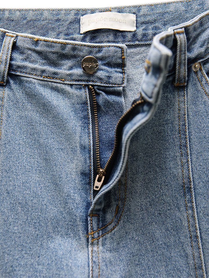 Paper Moon - Korean Women Fashion - #womensfashion - Volume Pintuck Denim Pants - 9