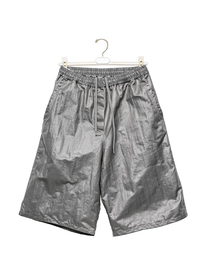 Paper Moon - Korean Women Fashion - #momslook - Tech Leather Bermuda Pants - 4
