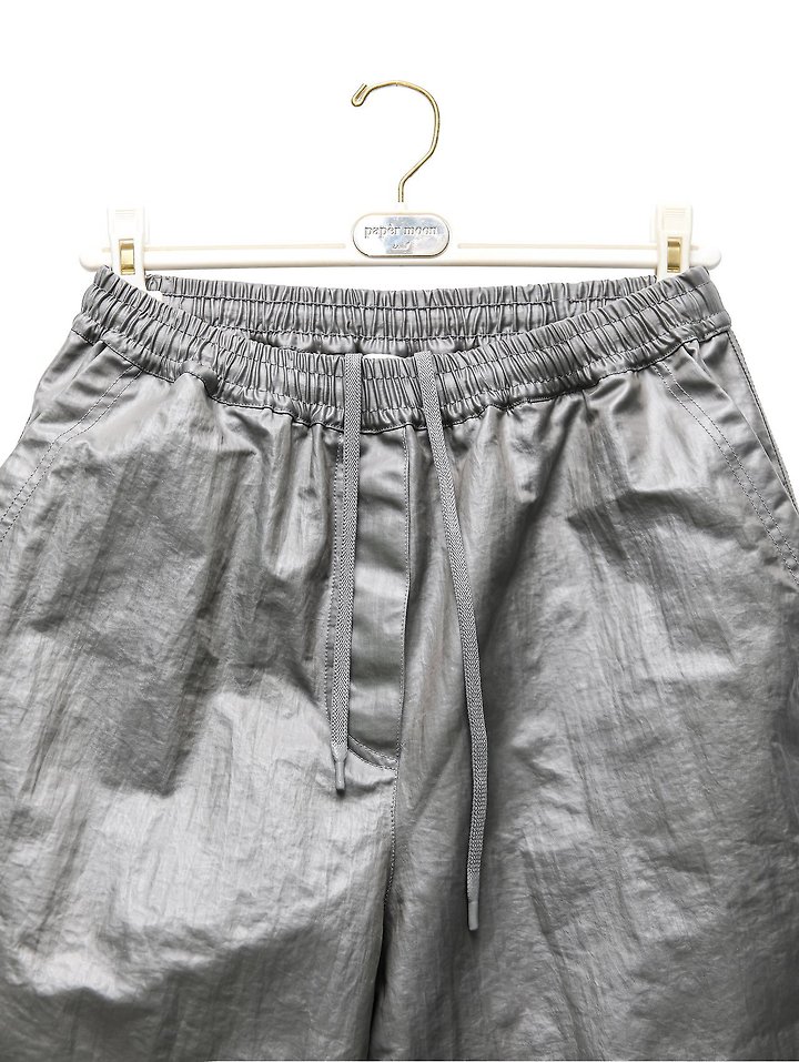 Paper Moon - Korean Women Fashion - #womensfashion - Tech Leather Bermuda Pants - 6