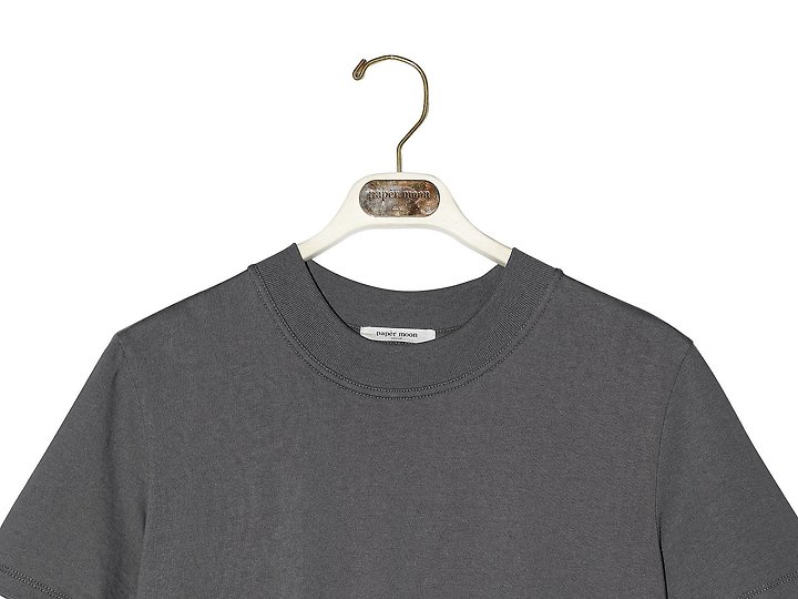 Paper Moon - Korean Women Fashion - #womensfashion - Crew Neck Round Slim Tee - 8