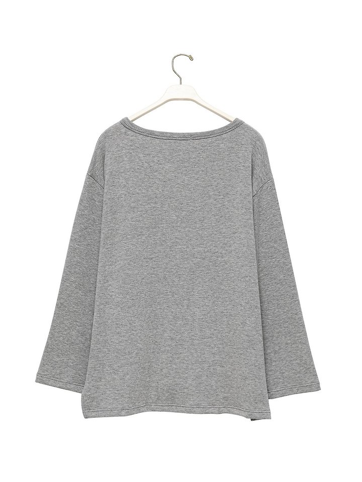 Paper Moon - Korean Women Fashion - #womensfashion - Soft Lounge Set Boat Neck Tee - 5