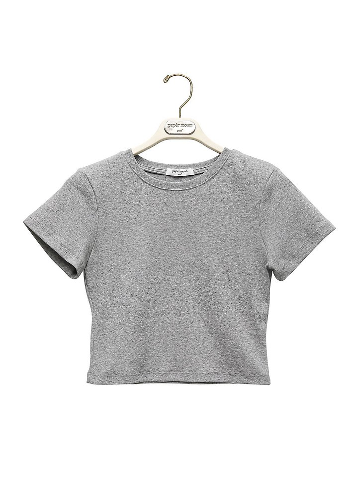 Paper Moon - Korean Women Fashion - #womensfashion - Essential Crop Tee - 6