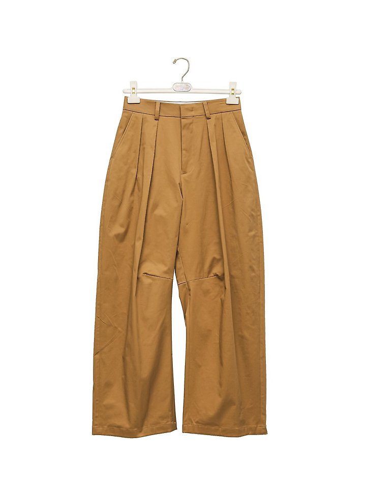 Paper Moon - Korean Women Fashion - #womensfashion - Curve Volume Wide Chino Pants - 8