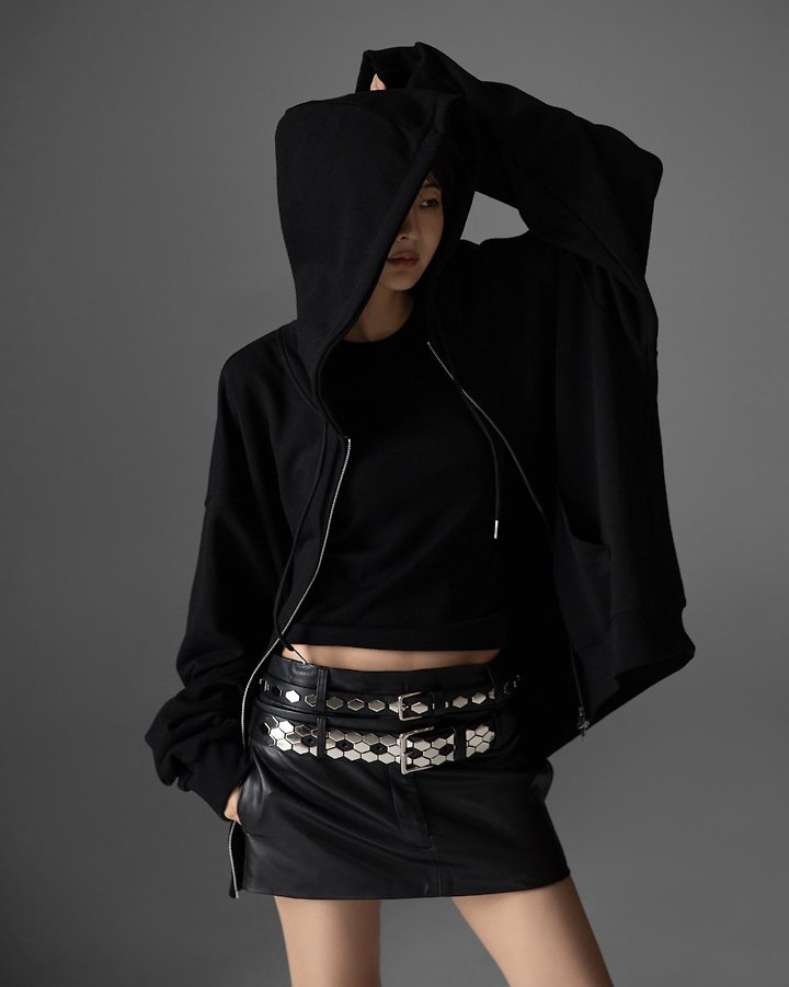 Paper Moon - Korean Women Fashion - #womensfashion - Classic Oversized Two-Way Zip-Up Hoodie - 3