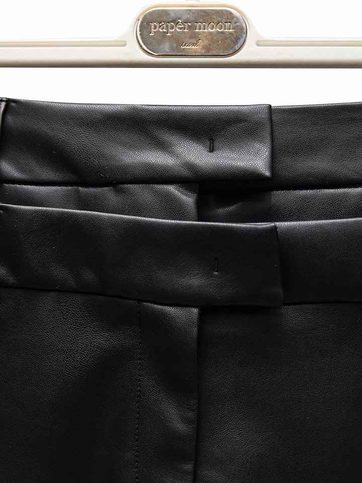 Paper Moon - Korean Women Fashion - #womensfashion - Double Low Waist Vegan Mini Skirt - 8