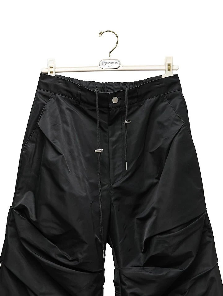 Paper Moon - Korean Women Fashion - #womensfashion - Luxe Shirring Crinkle Track Wide Pants - 10