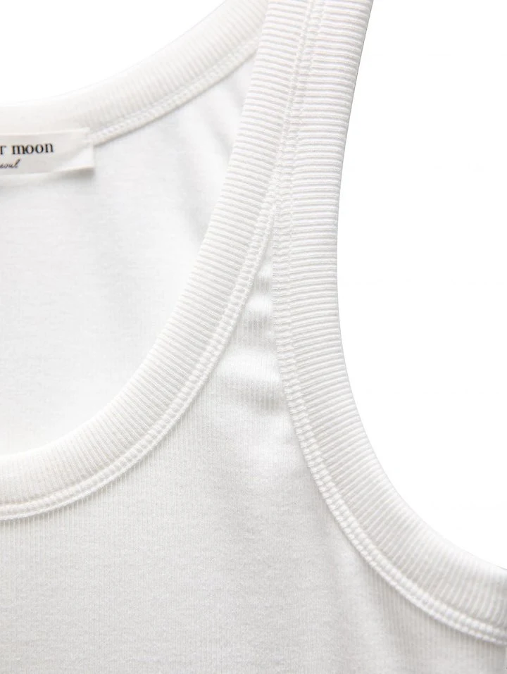 Paper Moon - Korean Women Fashion - #womensfashion - Sleeveless Rib Jersey Tank Top - 10