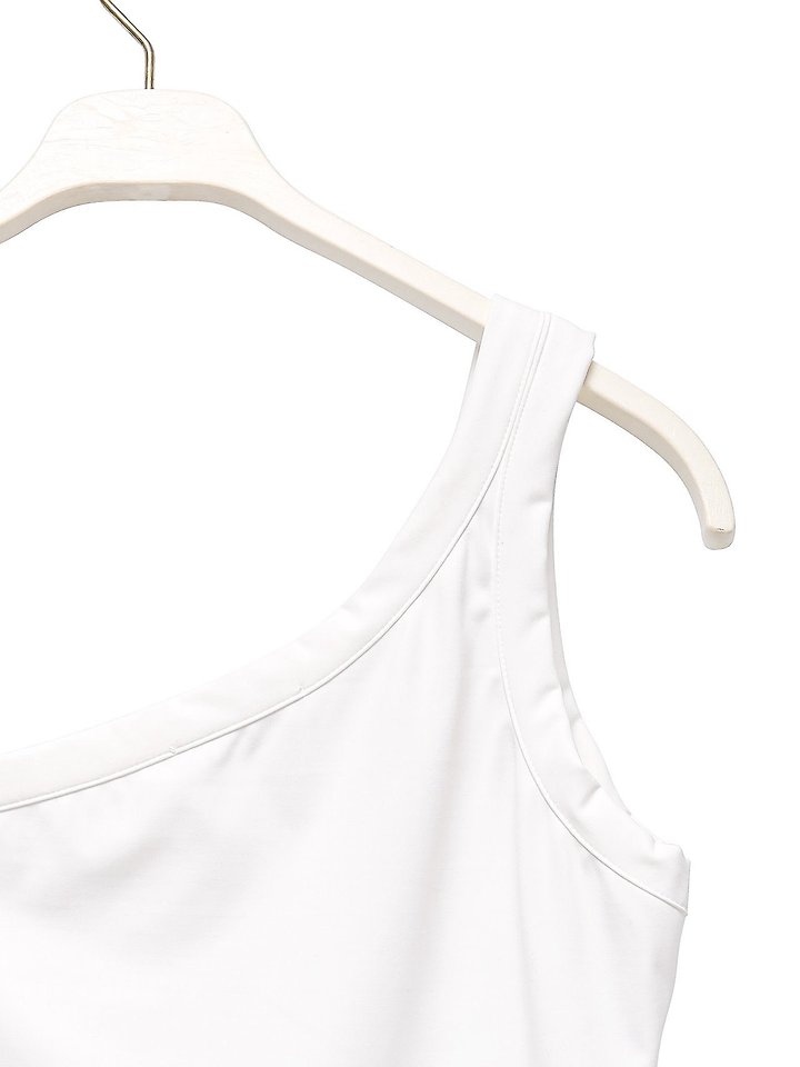 Paper Moon - Korean Women Fashion - #womensfashion - Diagonal One-Shoulder Tank Top - 11