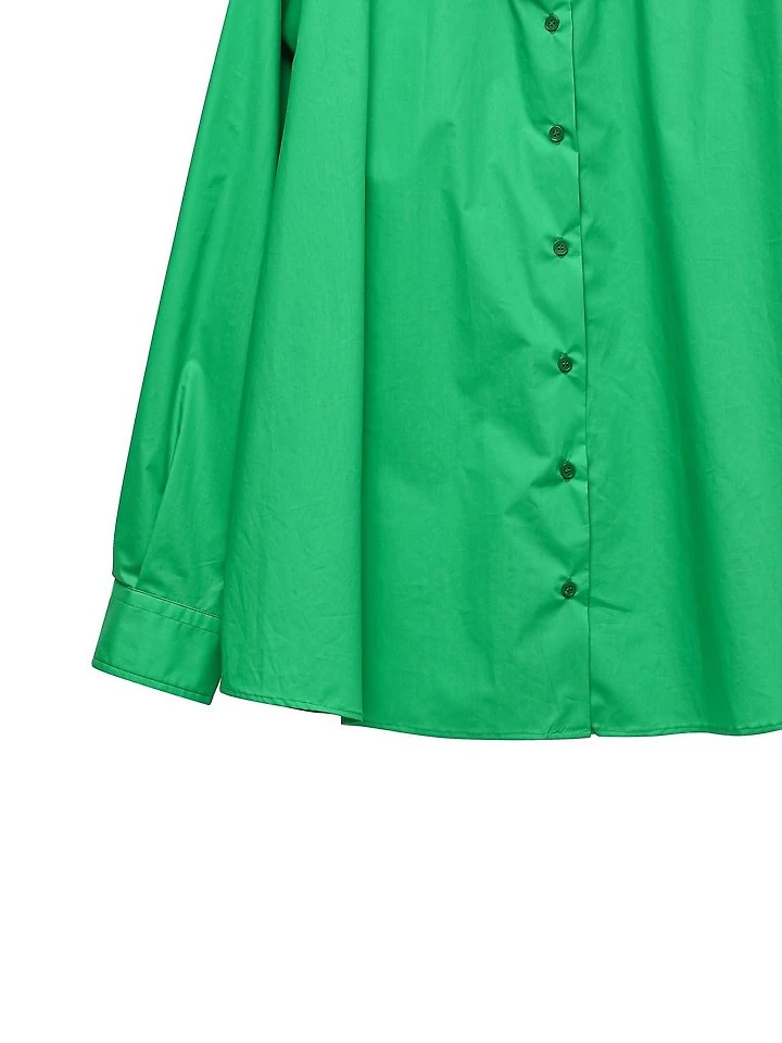 Paper Moon - Korean Women Fashion - #womensfashion - Low Collar Point Paper Button-Down Shirt - 9