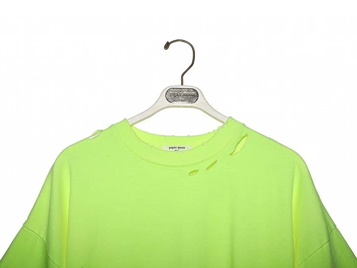 Paper Moon - Korean Women Fashion - #womensfashion - Oversized Pigment Cutting Detail Tee - 6