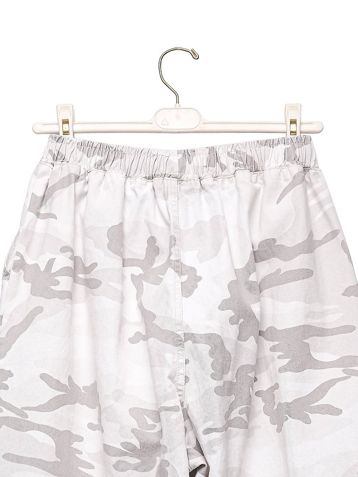 Paper Moon - Korean Women Fashion - #womensfashion - Camouflage Cotton Banded Maxi Wide Trousers - 12