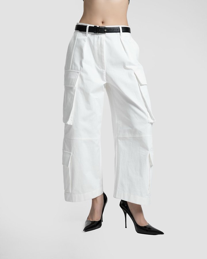 Paper Moon - Korean Women Fashion - #womensfashion - Structured Double Cargo Pants