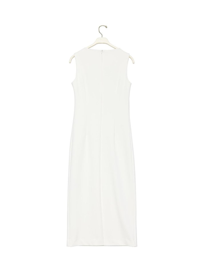Paper Moon - Korean Women Fashion - #womensfashion - Crepe Pencil Line Midi Sleeveless Kelly One-piece - 9