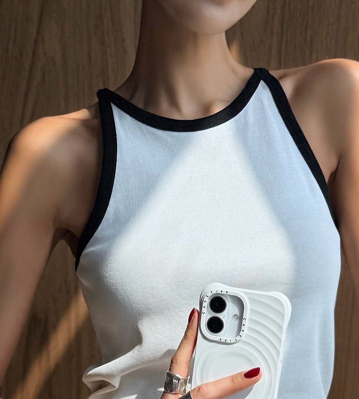 Paper Moon - Korean Women Fashion - #womensfashion - Halter Neck Sleeveless Tank Top