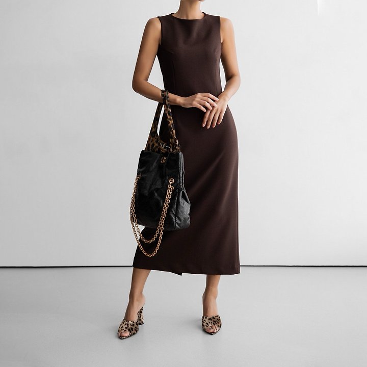 Paper Moon - Korean Women Fashion - #womensfashion - Crepe Pencil Line Midi Sleeveless Kelly One-piece