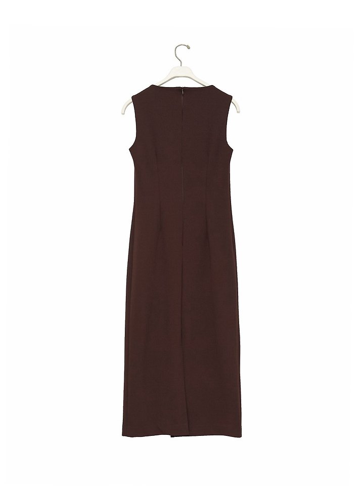 Paper Moon - Korean Women Fashion - #womensfashion - Crepe Pencil Line Midi Sleeveless Kelly One-piece - 9