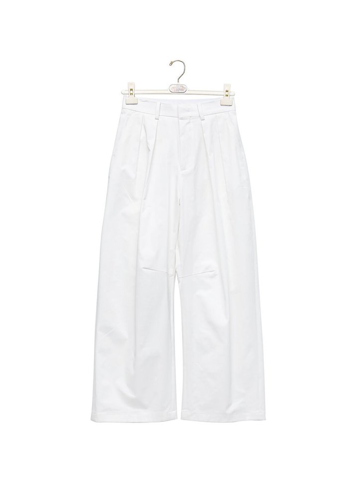 Paper Moon - Korean Women Fashion - #womensfashion - Curve Volume Wide Chino Pants - 9