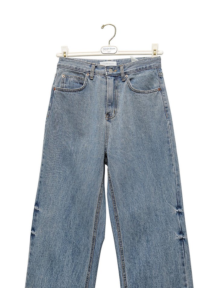 Paper Moon - Korean Women Fashion - #womensfashion - Classic Domingo Detail Straight Denim Pants - 6