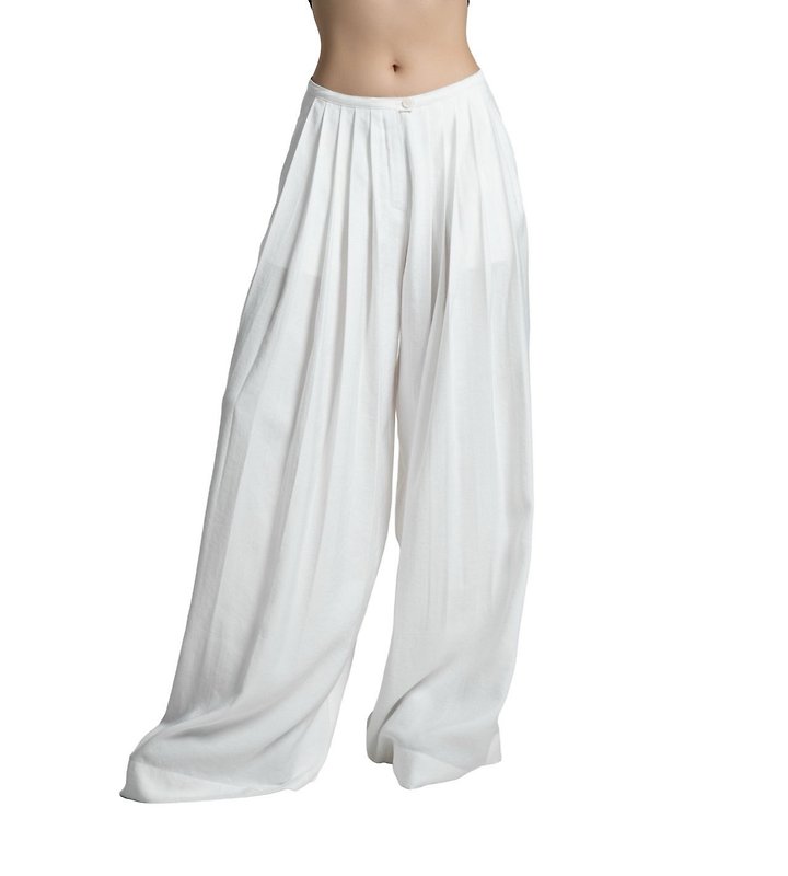 Paper Moon - Korean Women Fashion - #womensfashion - Bamboo Pleated Pintuck Wide Trousers