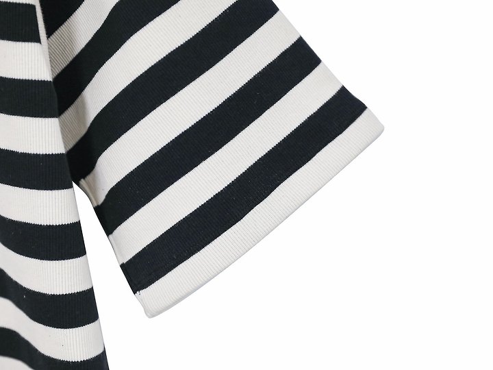 Paper Moon - Korean Women Fashion - #womensfashion - Striped Pattern Ribbed Maxi One-piece - 11