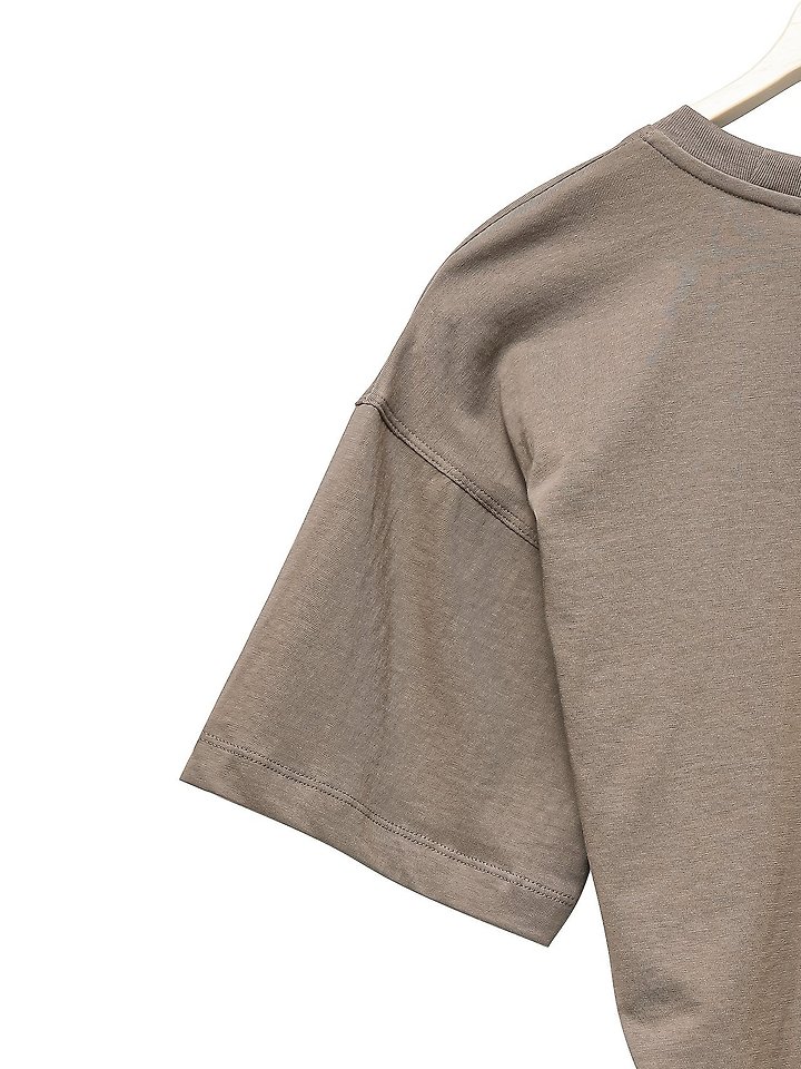 Paper Moon - Korean Women Fashion - #womensfashion - Twist Draped Side Line Detail Tee - 10