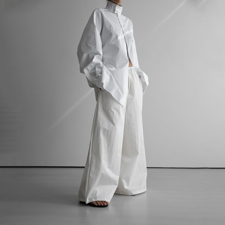 Paper Moon - Korean Women Fashion - #womensfashion - Cotton Balloon Wide Trousers
