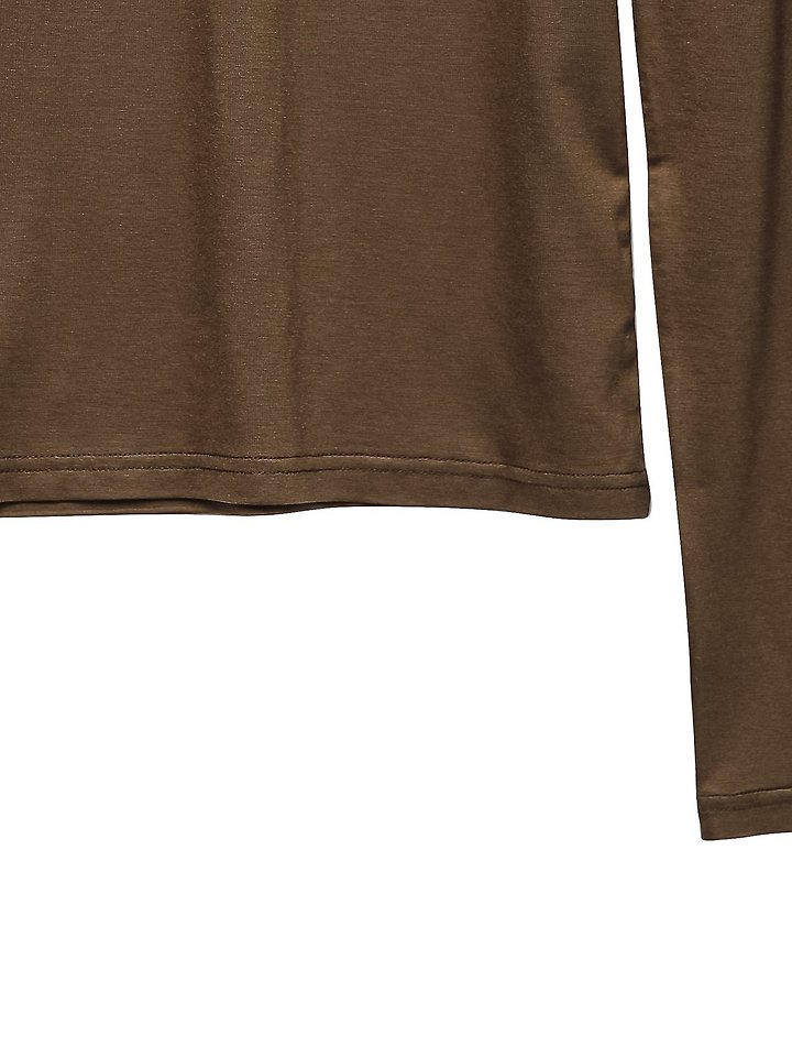 Paper Moon - Korean Women Fashion - #womensfashion - Classic Slim Fit Tencel Crew Neck Top - 9