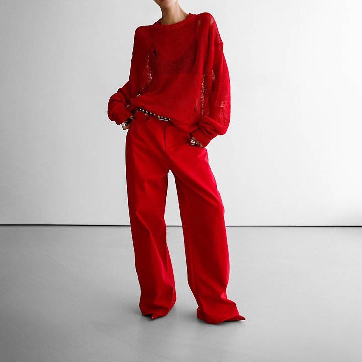 Paper Moon - Korean Women Fashion - #womensfashion - Distressed Sheer Linen Knit - 2