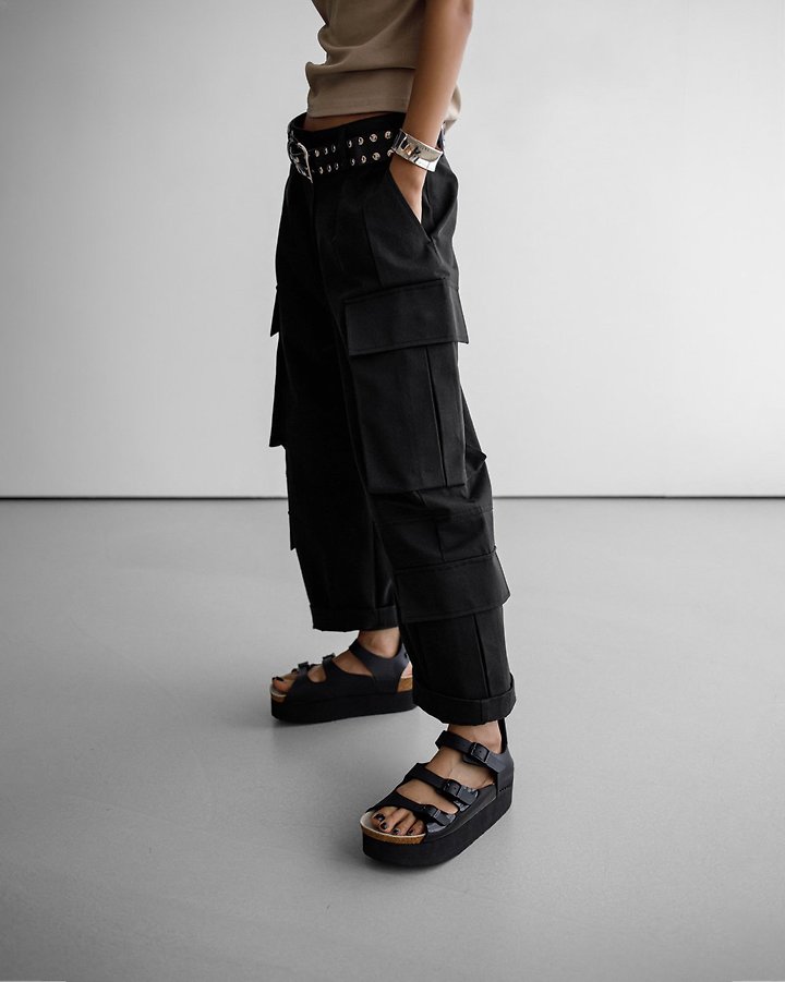 Paper Moon - Korean Women Fashion - #womensfashion - Structure Double Cargo Pants - 5