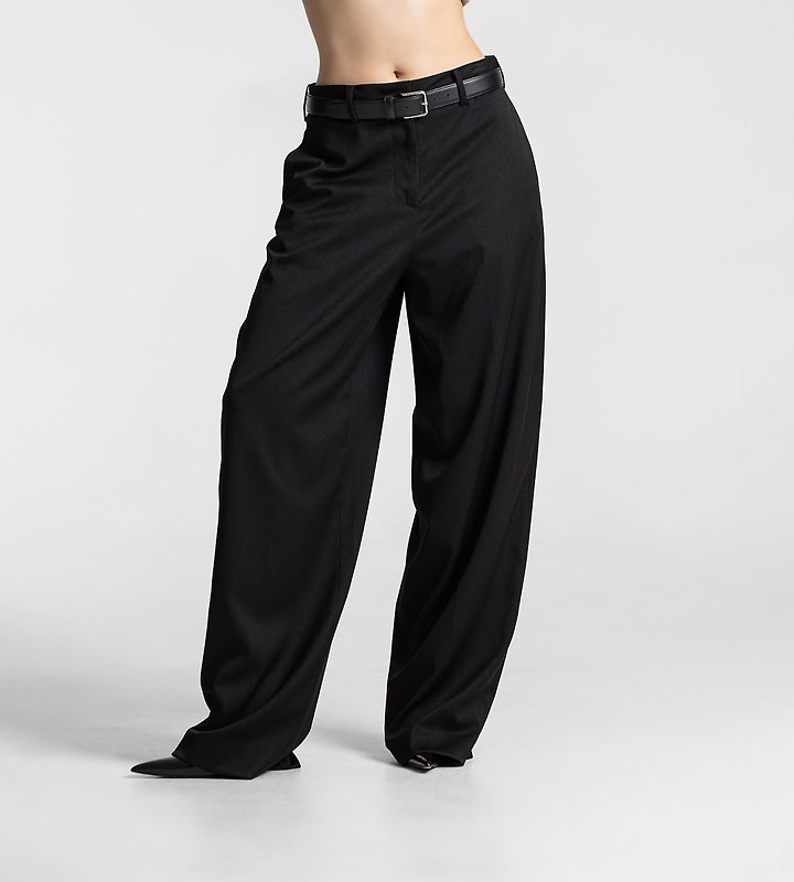 Paper Moon - Korean Women Fashion - #womensfashion - Wool Silk Low Trousers