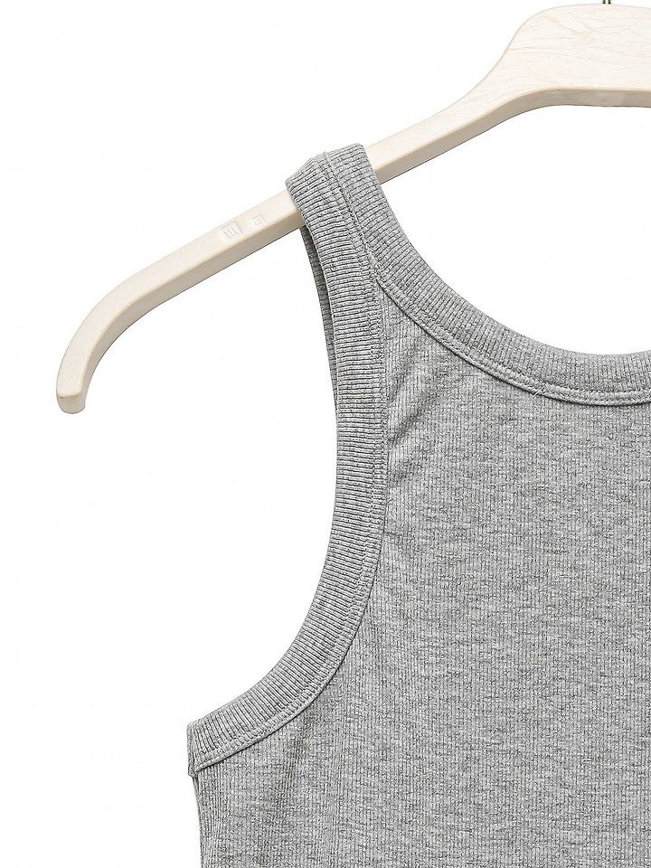 Paper Moon - Korean Women Fashion - #womensfashion - Sleeveless Rib Jersey Tank Top - 12