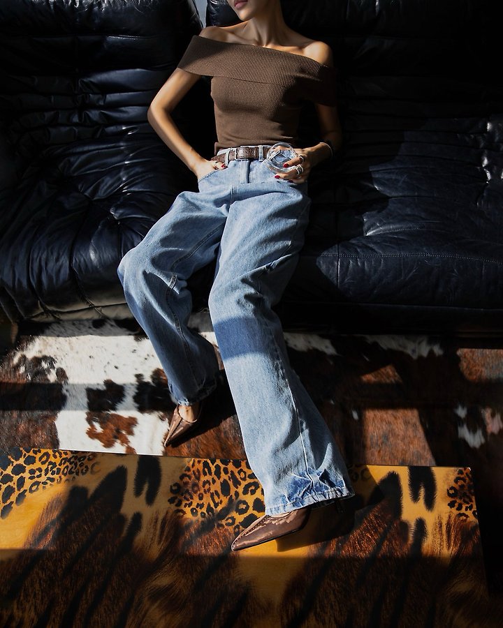 Paper Moon - Korean Women Fashion - #womensfashion - Classic Domingo Detail Straight Denim Pants - 8