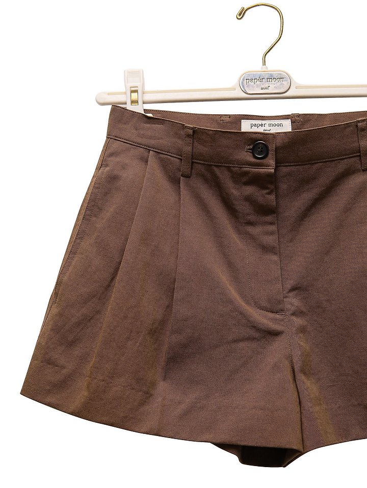Paper Moon - Korean Women Fashion - #womensfashion - Washed Linen Chino Shorts - 12