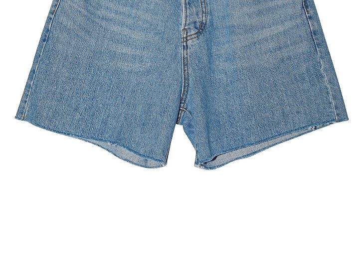 Paper Moon - Korean Women Fashion - #womensfashion - Cutted Detail Vintage Oversized Denim Shorts - 11