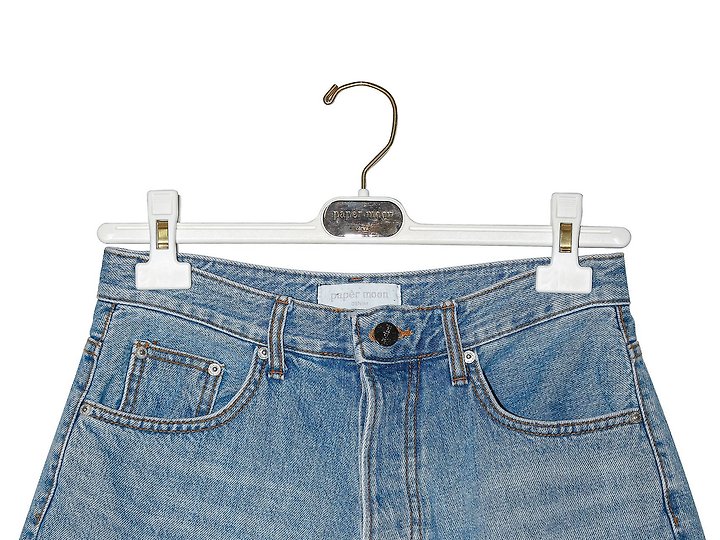 Paper Moon - Korean Women Fashion - #womensfashion - Cutted Detail Vintage Oversized Denim Shorts - 9